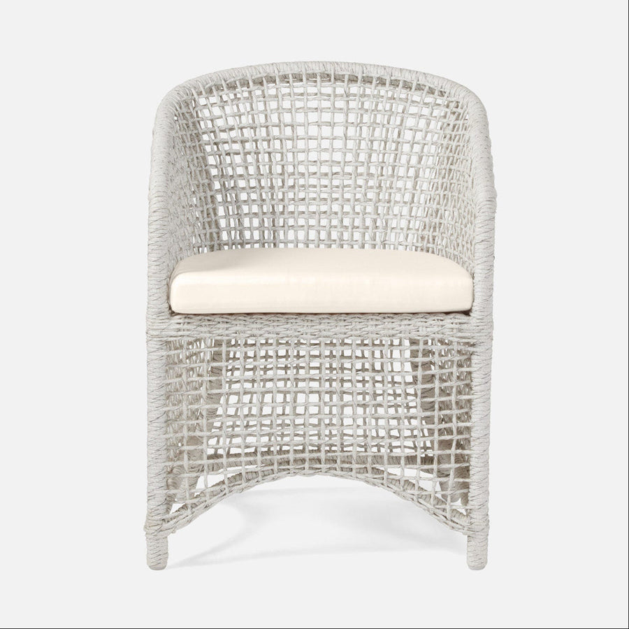 Made Goods Helena Open-Weave Barrel Outdoor Dining Chair in Volta