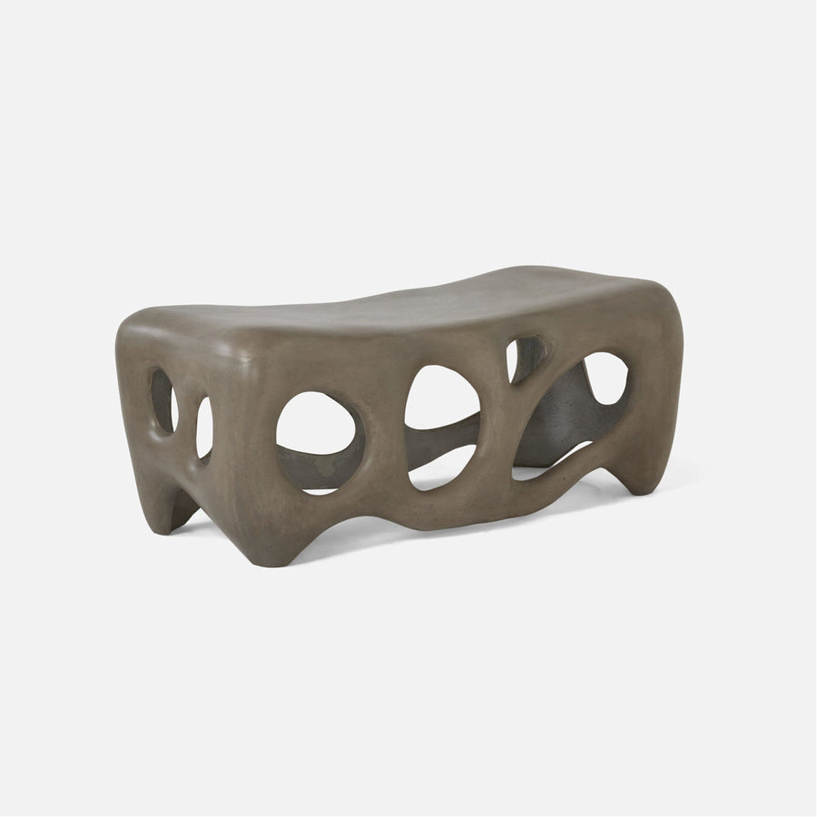 Made Goods Hyde Cutout Concrete Outdoor Bench