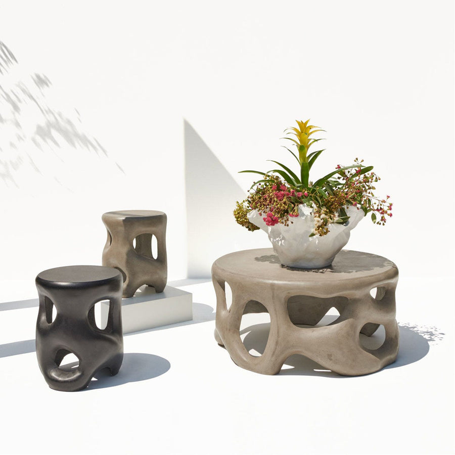 Made Goods Hyde Sculptural Concrete Outdoor Stool