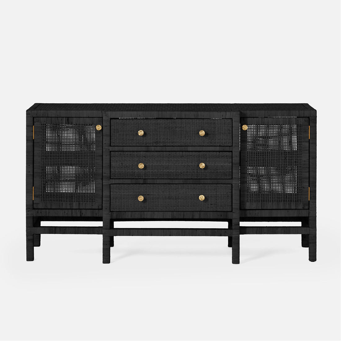 Made Goods Isla Deep Drawer Peeled Rattan Buffet