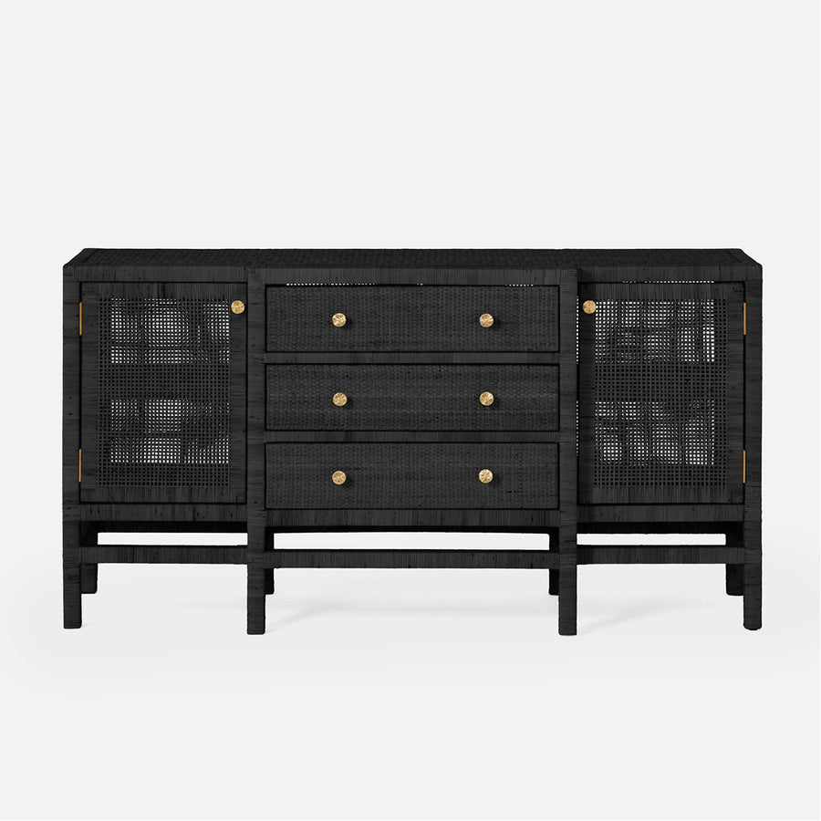 Made Goods Isla Deep Drawer Peeled Rattan Buffet