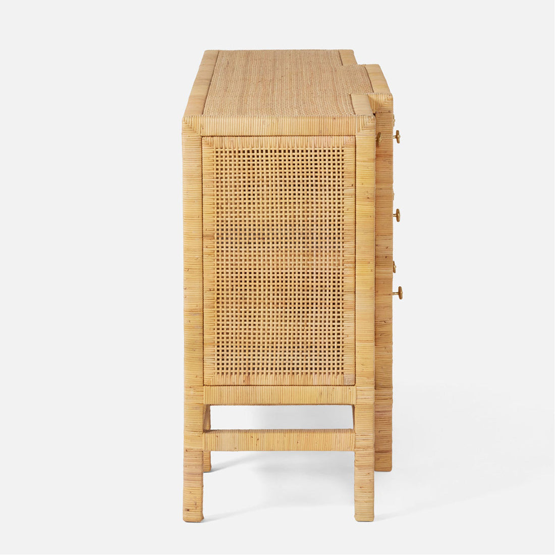 Made Goods Isla Deep Drawer Peeled Rattan Buffet