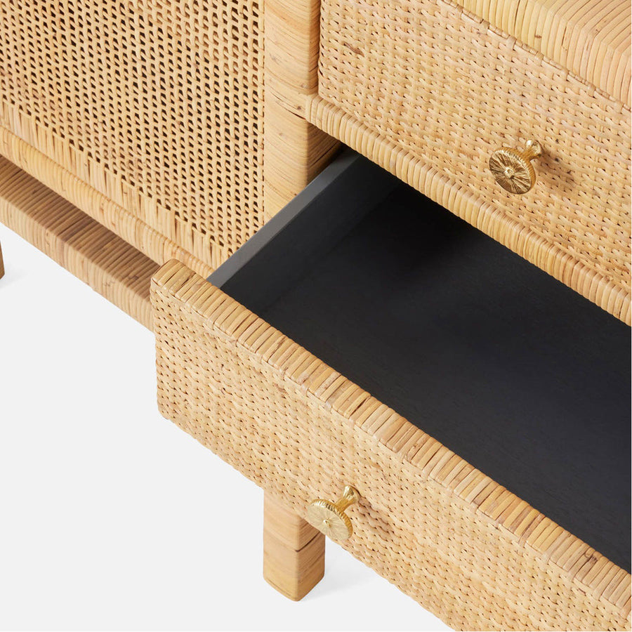 Made Goods Isla Deep Drawer Peeled Rattan Buffet