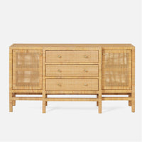 Made Goods Isla Deep Drawer Peeled Rattan Buffet