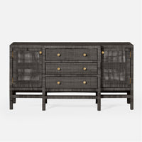 Made Goods Isla Deep Drawer Peeled Rattan Buffet