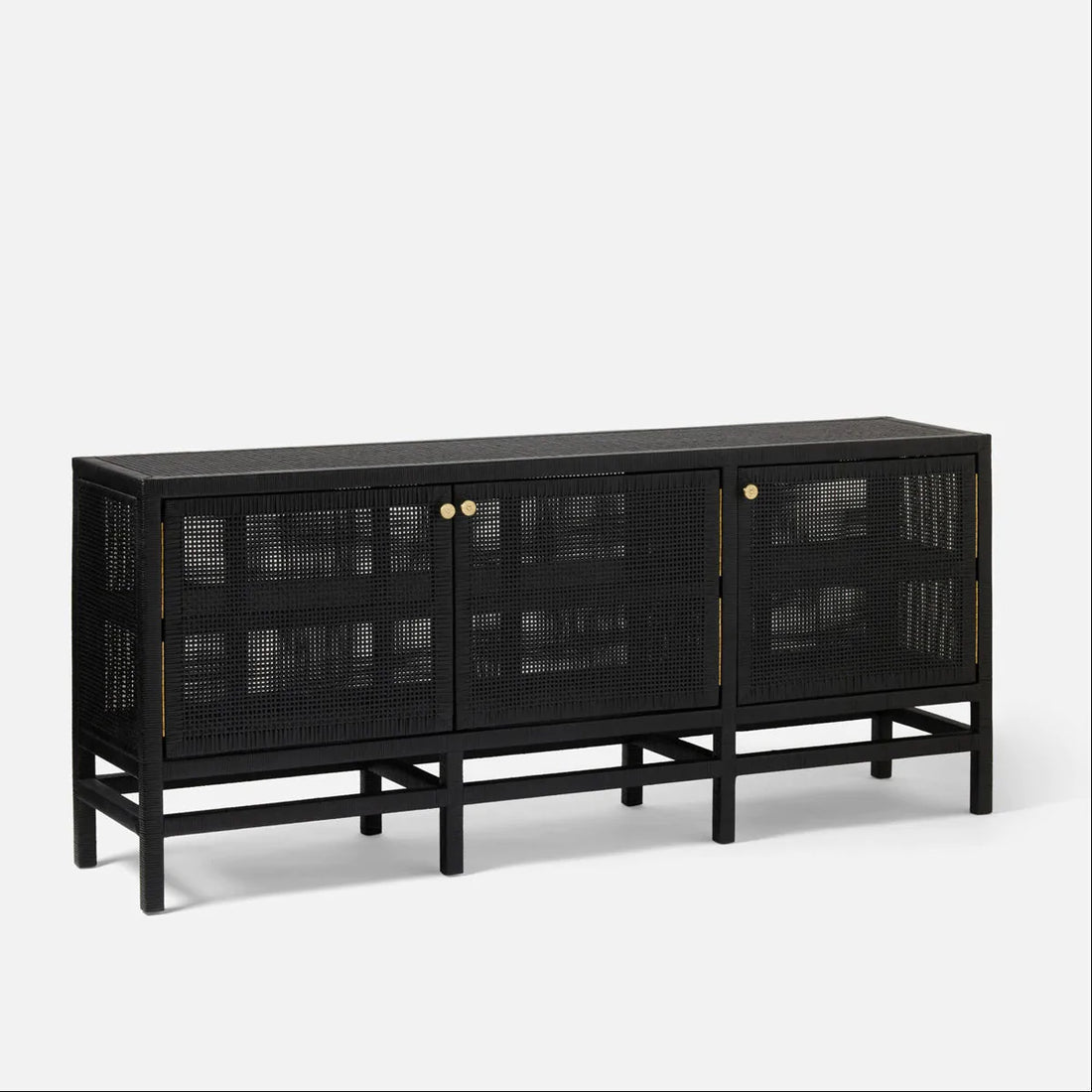 Made Goods Isla Rattan 3-Door Buffet