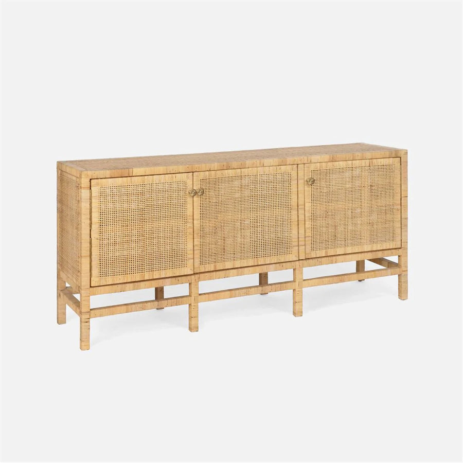 Made Goods Isla Rattan 3-Door Buffet