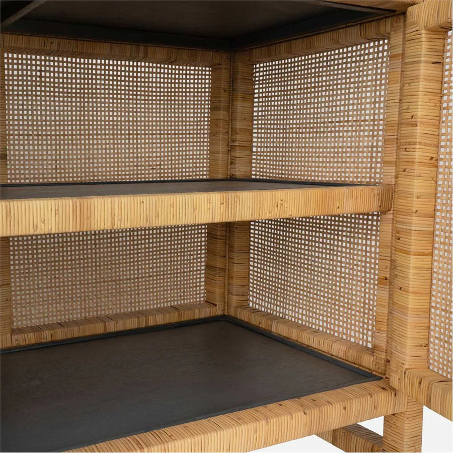 Made Goods Isla Rattan 3-Door Buffet