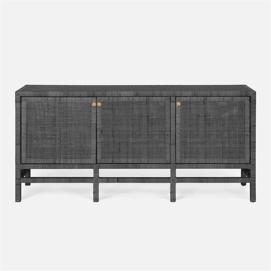 Made Goods Isla Rattan 3-Door Buffet