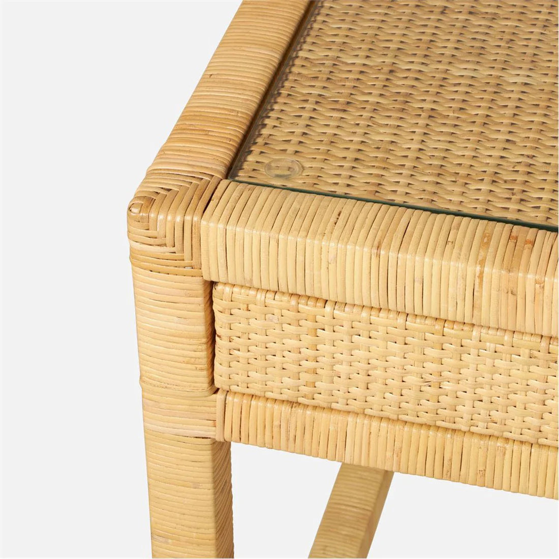 Made Goods Isla Woven Rattan 64-Inch Desk