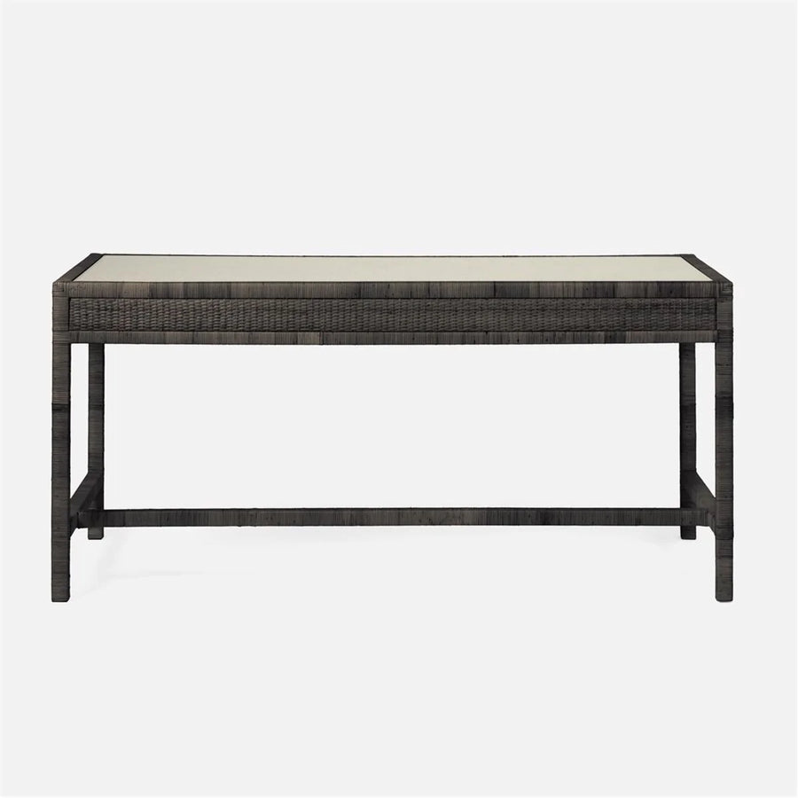 Made Goods Isla Woven Rattan 64-Inch Desk