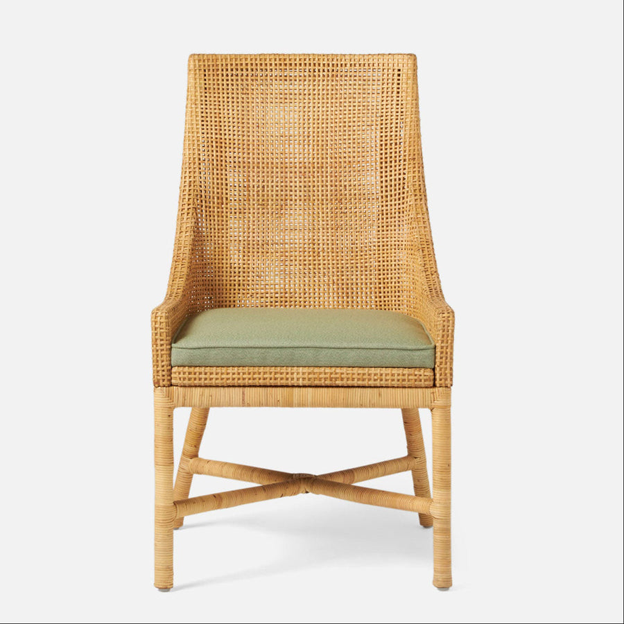 Made Goods Isla Woven Rattan Dining Chair in Humboldt Cotton Jute