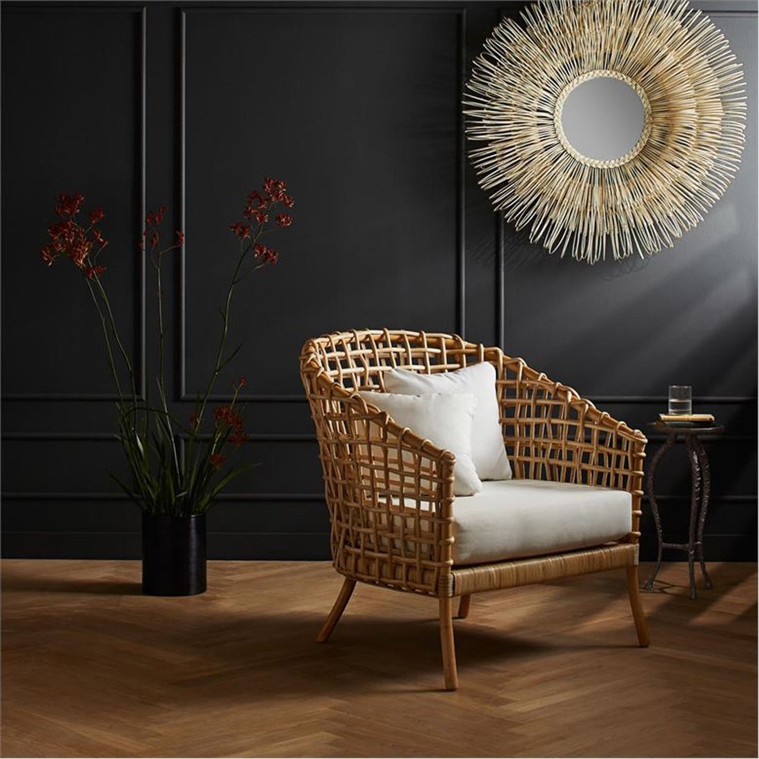 Made Goods Ismael Natural Rattan Lounge Chair