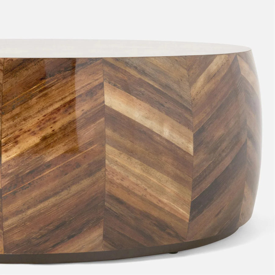 Made Goods Jada Chevron Banana Bark Coffee Table