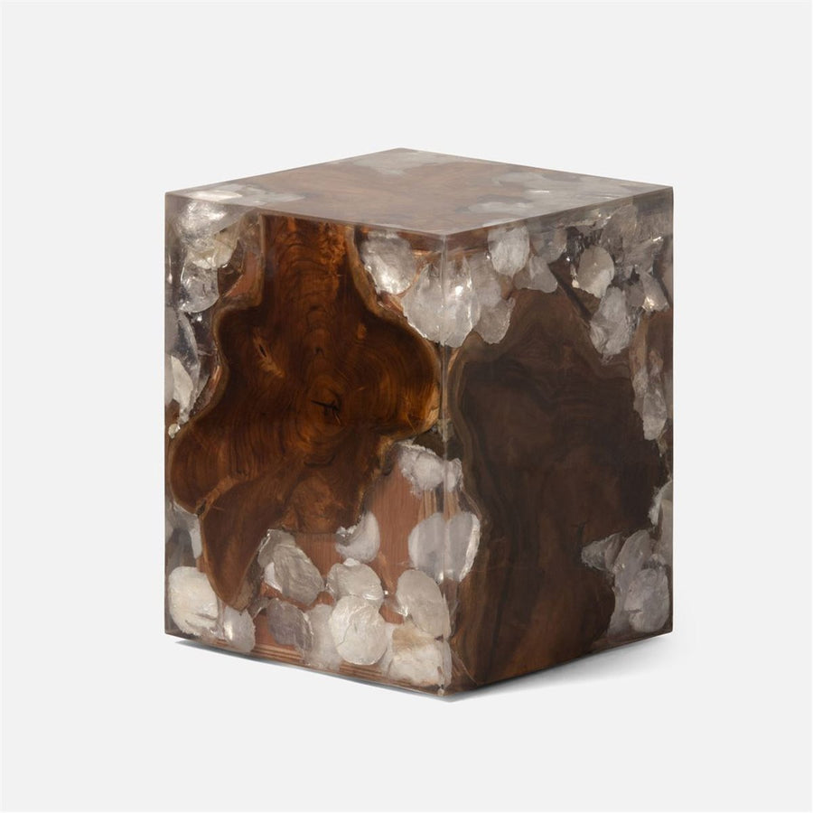 Made Goods Jadrien Teak Resin Stool