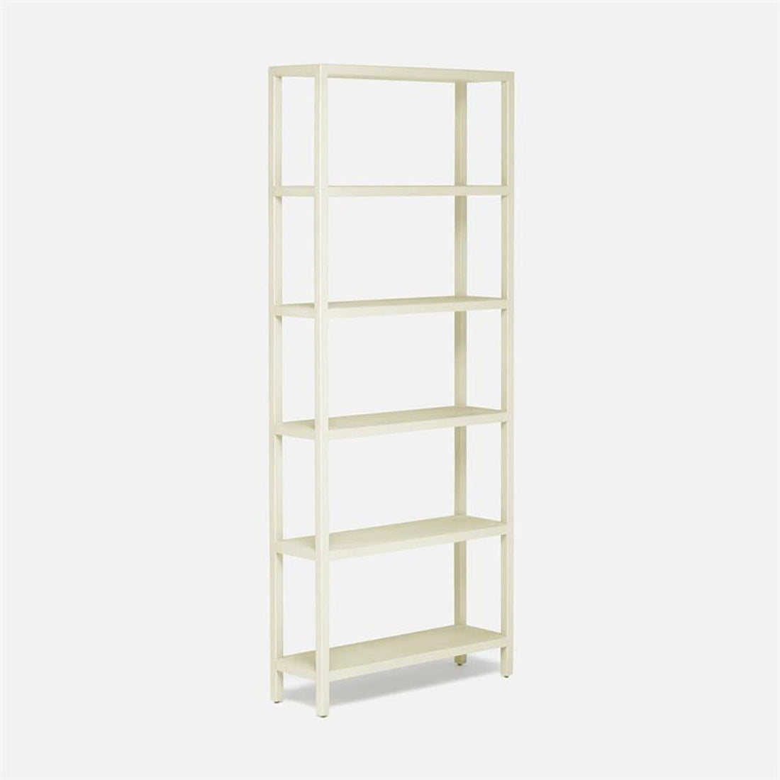 Made Goods Jake 6-Shelf Faux Belgian Linen Bookcase