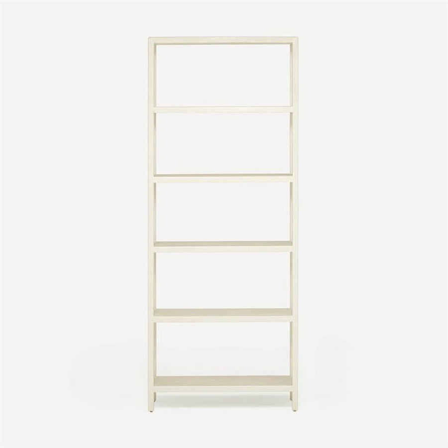 Made Goods Jake 6-Shelf Faux Belgian Linen Bookcase