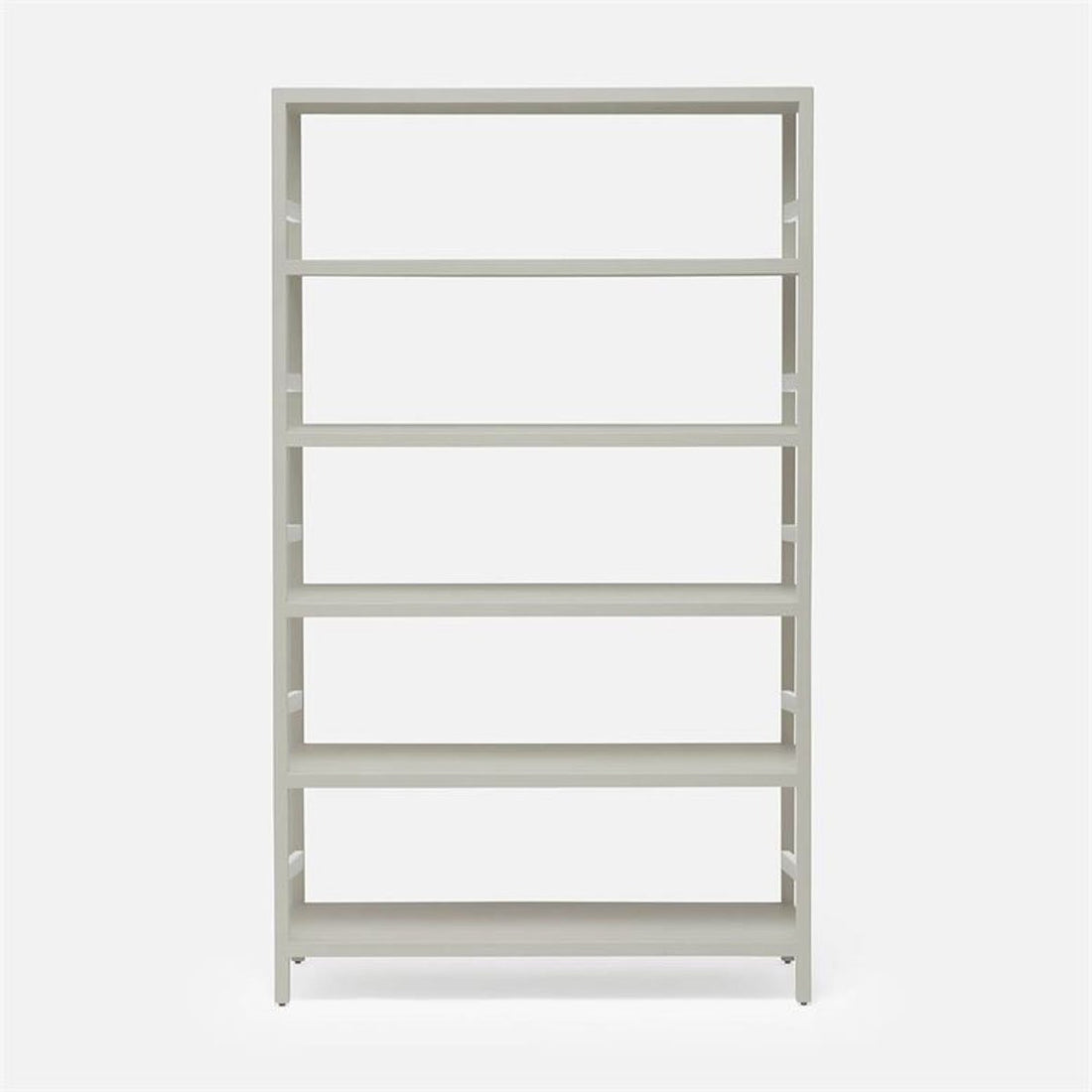 Made Goods Jake 6-Shelf Faux Belgian Linen Bookcase