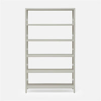 Made Goods Jake 6-Shelf Faux Belgian Linen Bookcase