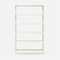 Made Goods Jake 6-Shelf Faux Belgian Linen Bookcase