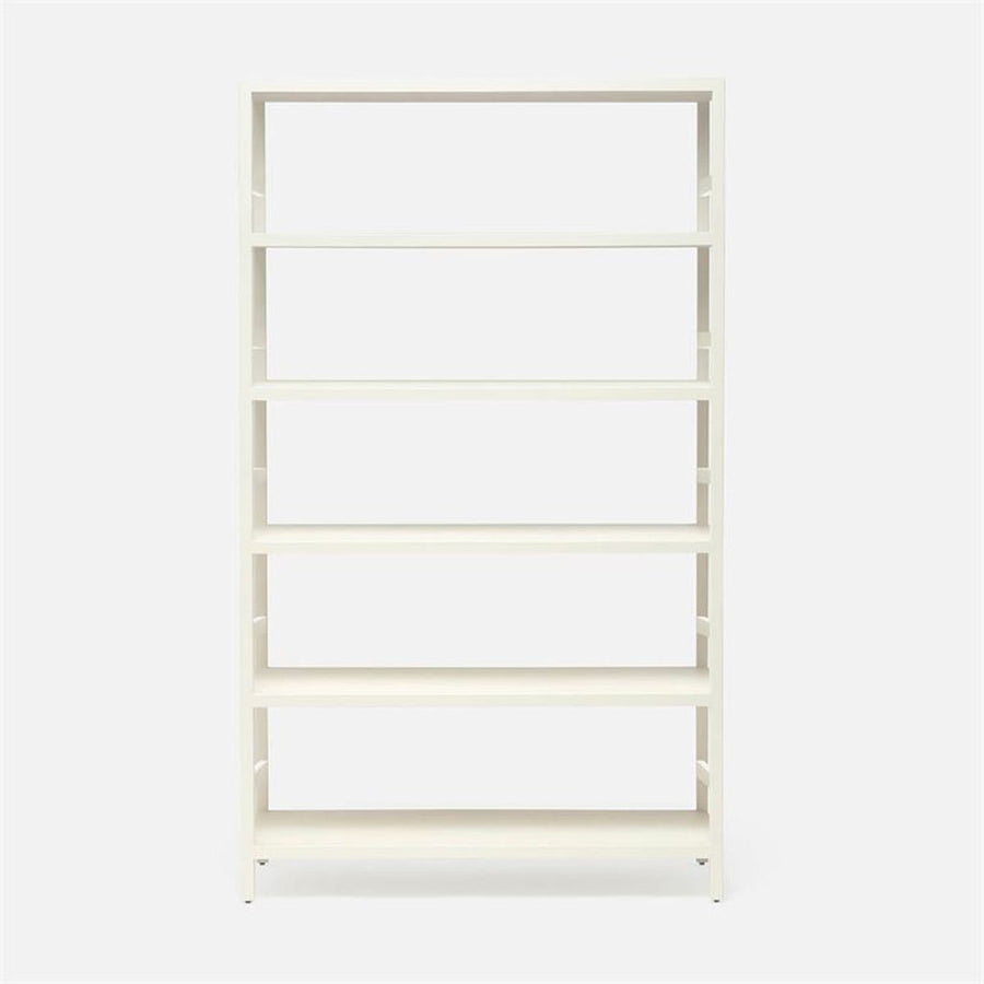 Made Goods Jake 6-Shelf Faux Belgian Linen Bookcase