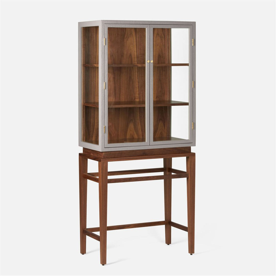 Made Goods Jamison Faux Raffia Veneer Cabinet