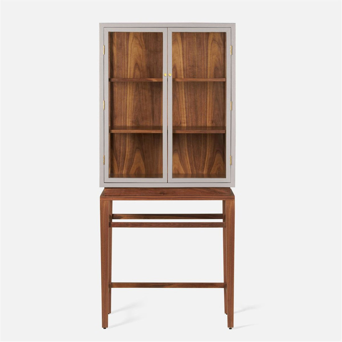 Made Goods Jamison Faux Raffia Veneer Cabinet