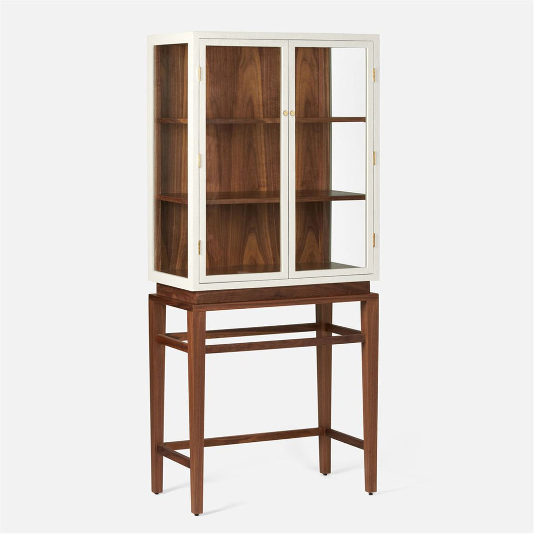 Made Goods Jamison Faux Raffia Veneer Cabinet