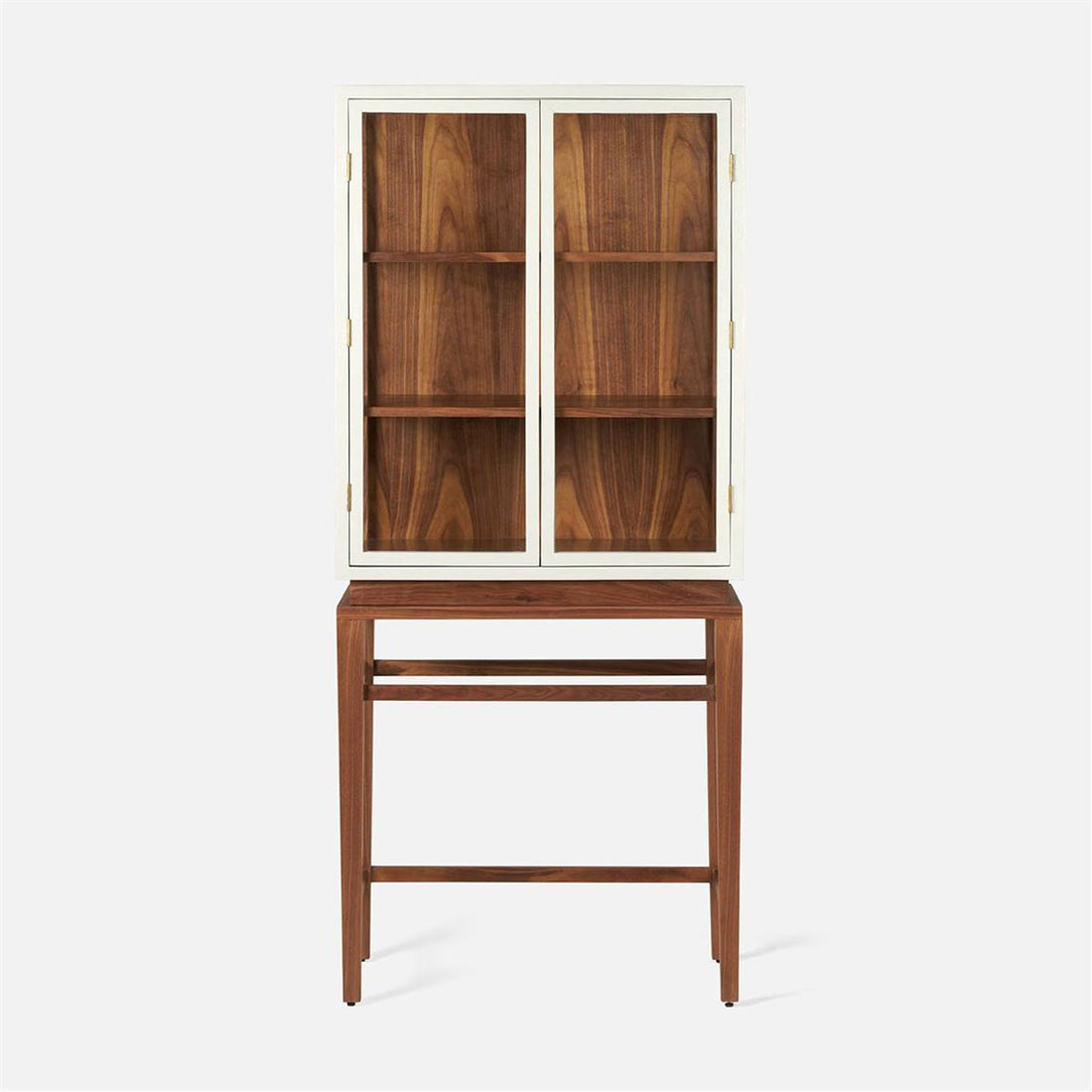 Made Goods Jamison Faux Raffia Veneer Cabinet