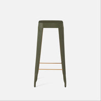 Made Goods Jamy Leather Bar Stool