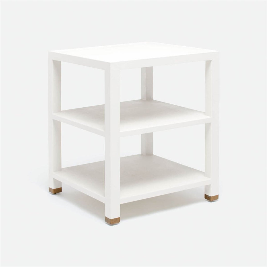 Made Goods Jarin Three-Tier Faux Belgian Side Table