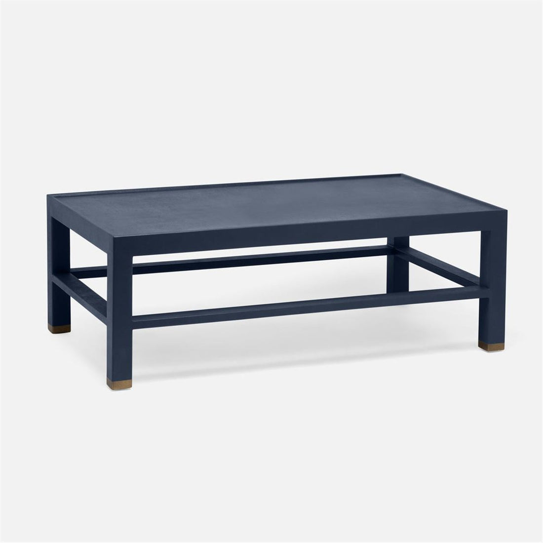 Made Goods Jarin 48-Inch Square Faux Belgian Linen Coffee Table