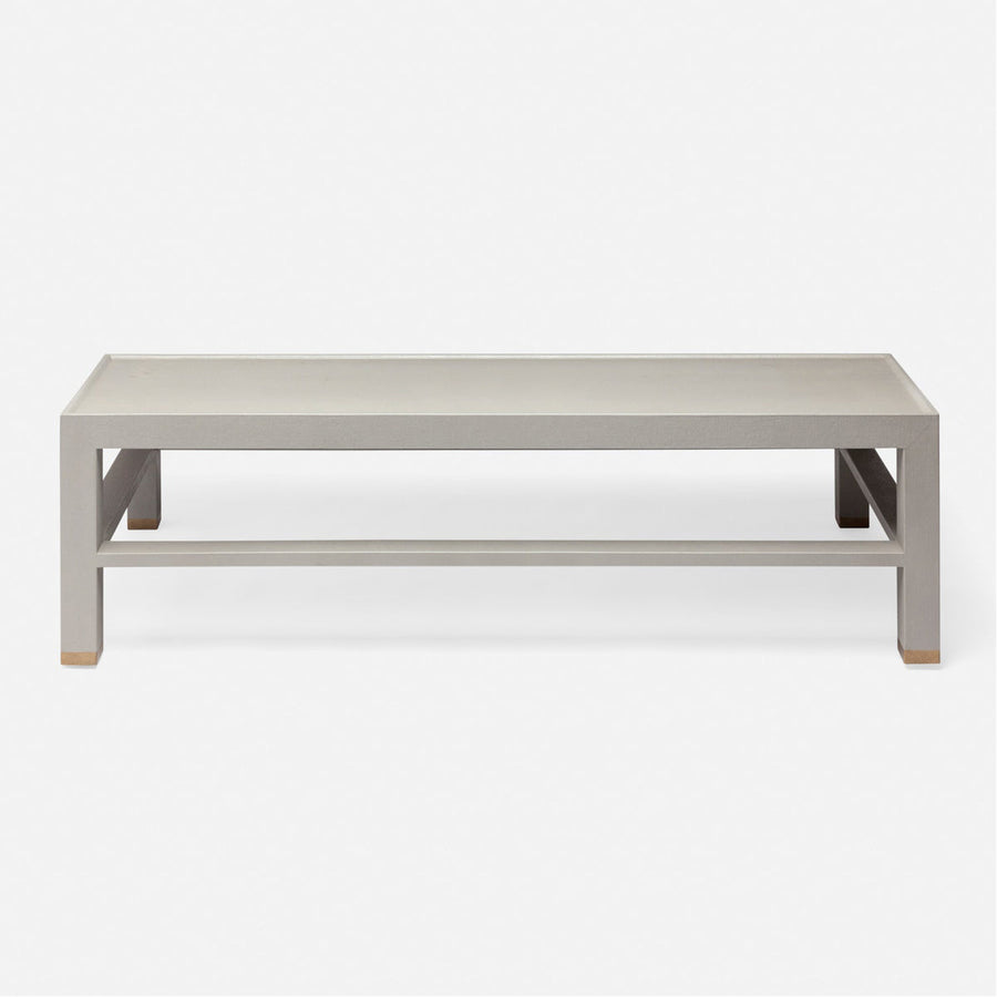 Made Goods Jarin Faux Belgian Linen Coffee Table