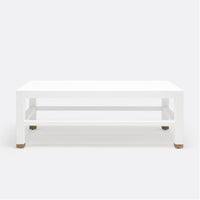 Made Goods Jarin 52-Inch Rectangle Faux Belgian Linen Coffee Table