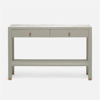 Made Goods Jarin Faux Belgian Linen Console Table