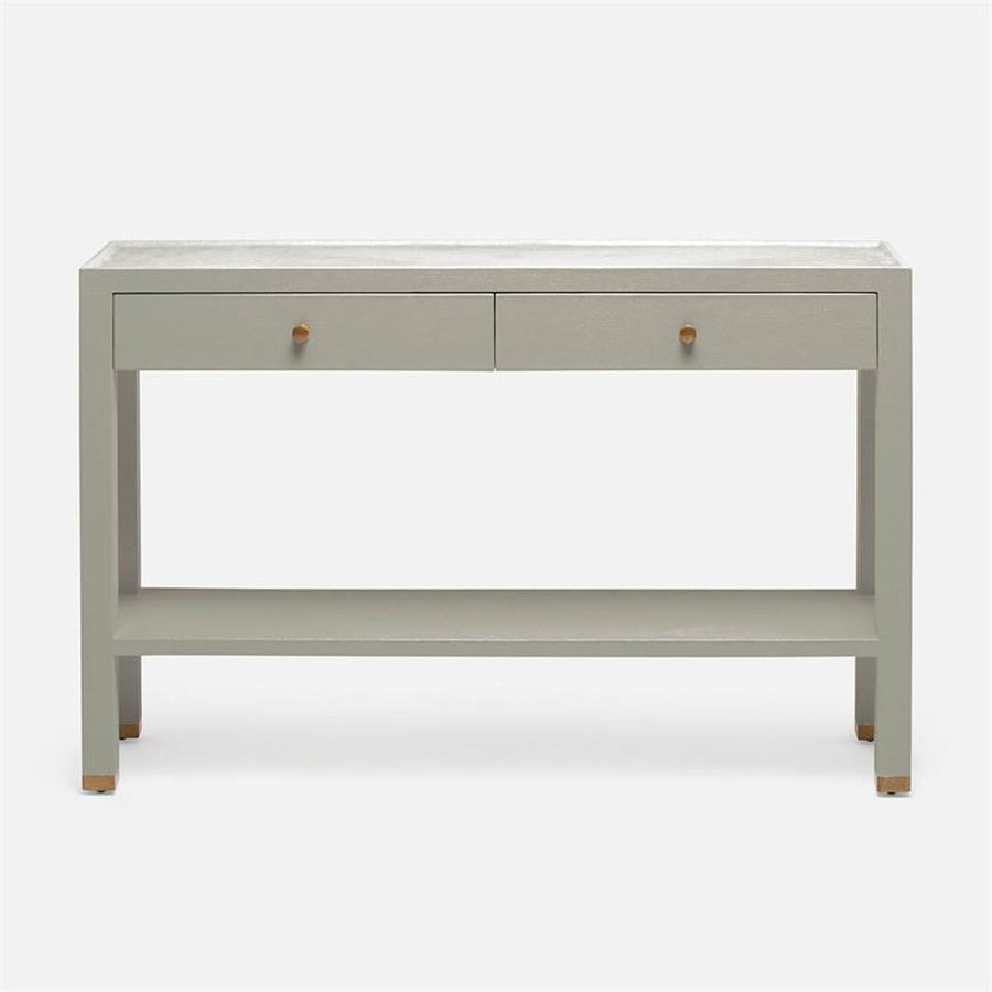 Made Goods Jarin Faux Belgian Linen Console Table