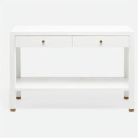 Made Goods Jarin Faux Belgian Linen Console Table