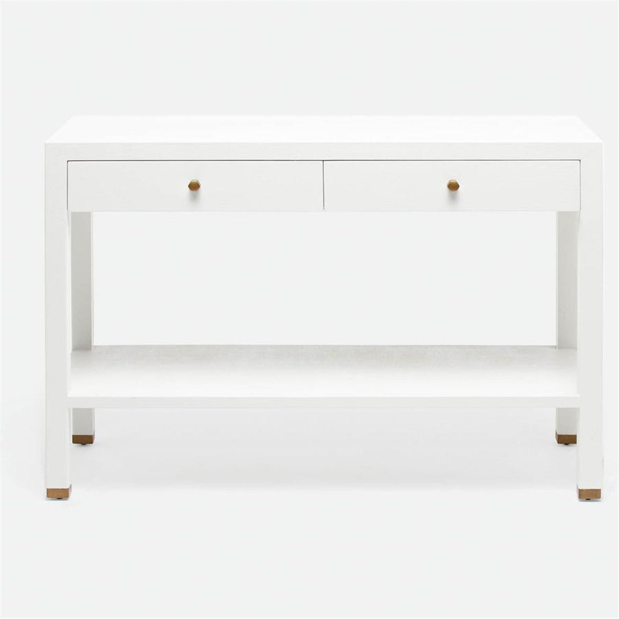 Made Goods Jarin Faux Belgian Linen Console Table