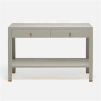 Made Goods Jarin Faux Belgian Linen Console Table