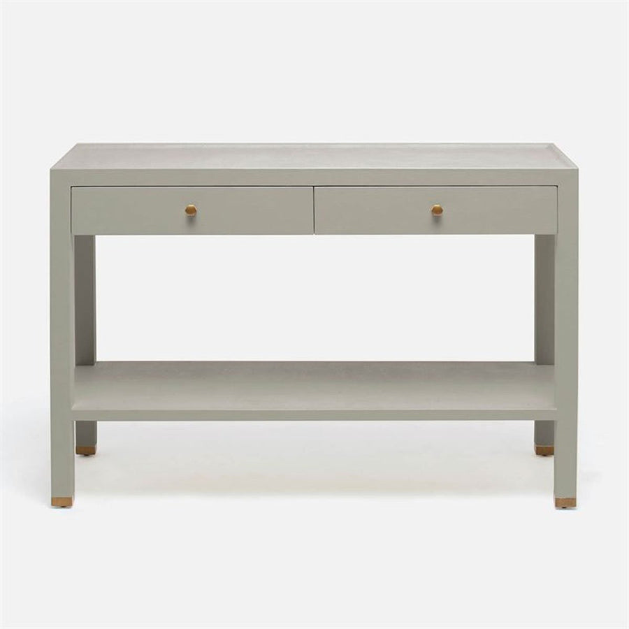 Made Goods Jarin Faux Belgian Linen Console Table