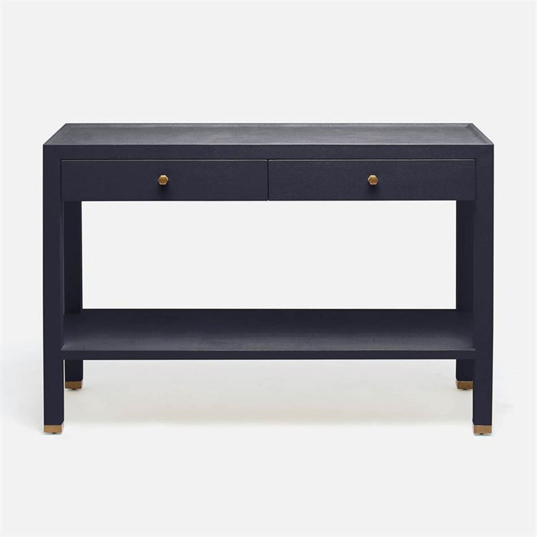 Made Goods Jarin Faux Belgian Linen Console Table