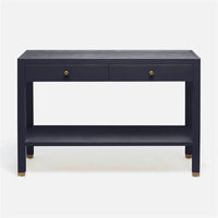 Made Goods Jarin Faux Belgian Linen Console Table