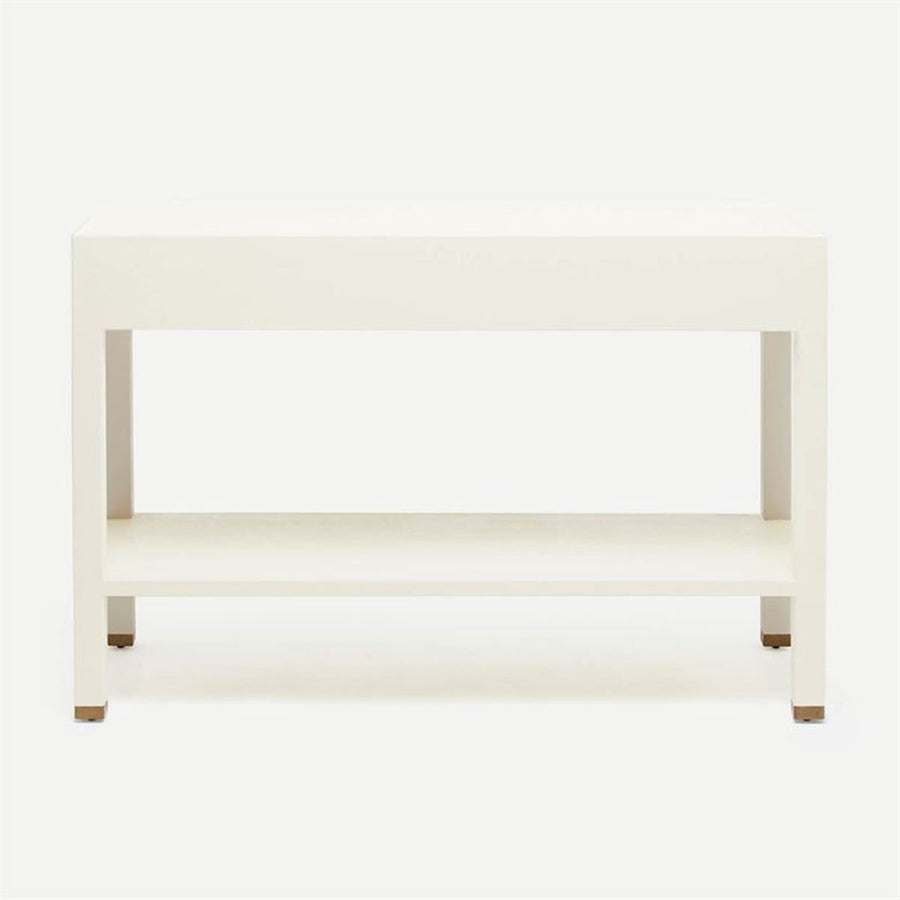 Made Goods Jarin Faux Belgian Linen Console Table