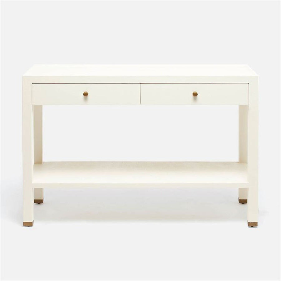 Made Goods Jarin Faux Belgian Linen Console Table