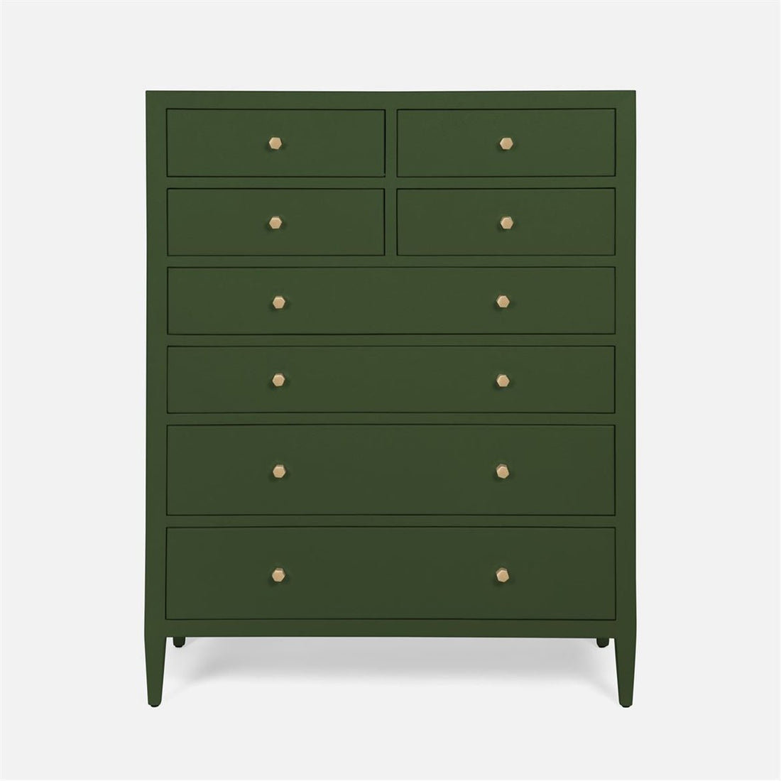 Made Goods Jarin Faux Belgian Linen Tallboy Dresser