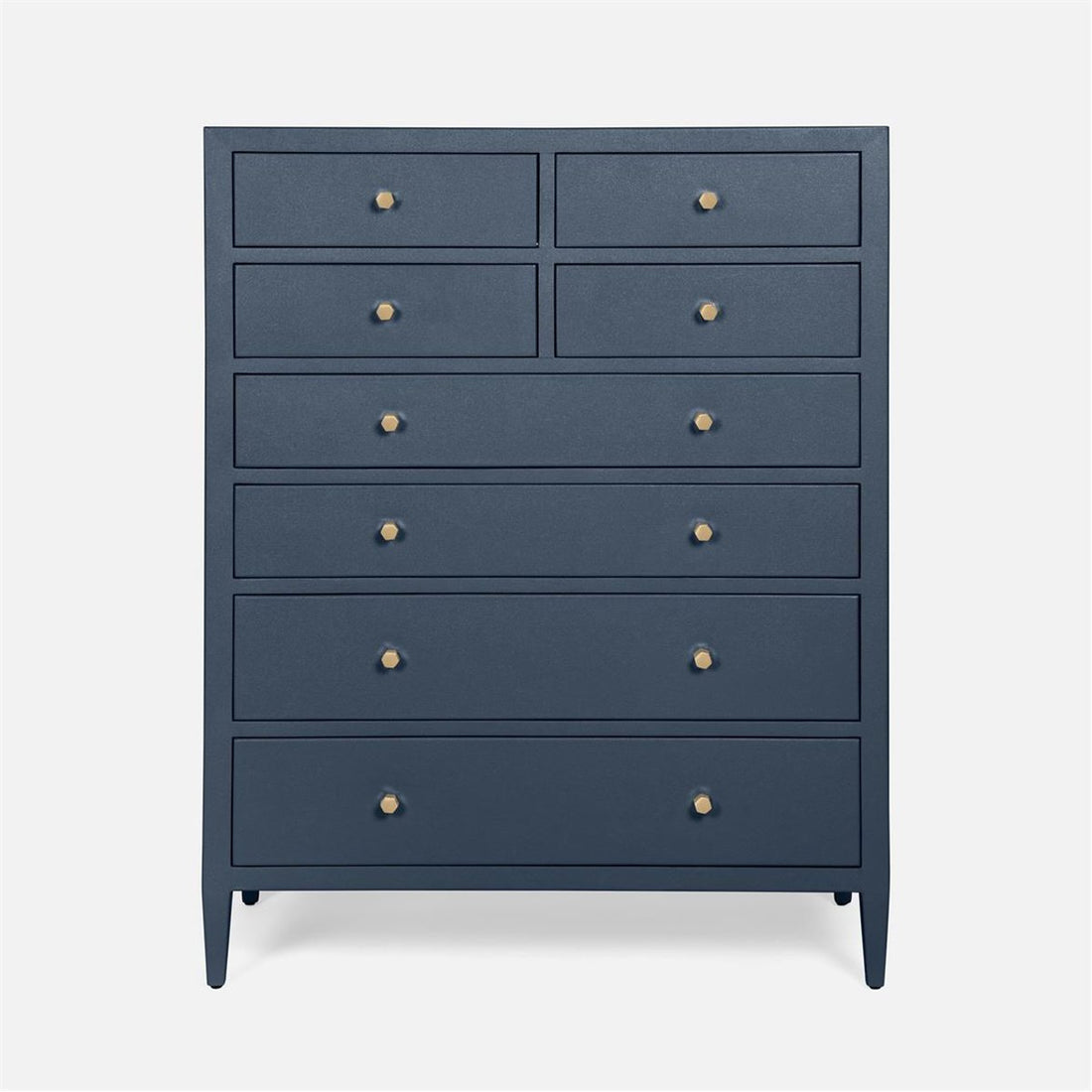 Made Goods Jarin Faux Belgian Linen Tallboy Dresser