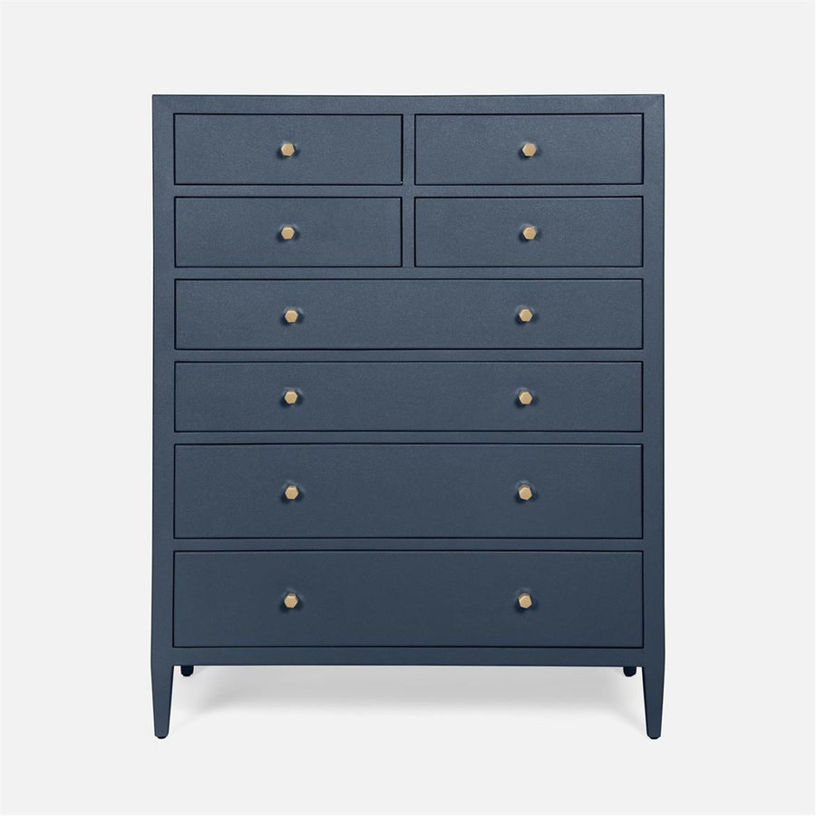 Made Goods Jarin Faux Belgian Linen Tallboy Dresser