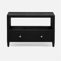 Made Goods Jarin 22-Inch Height Faux Belgian Linen Double Nightstand