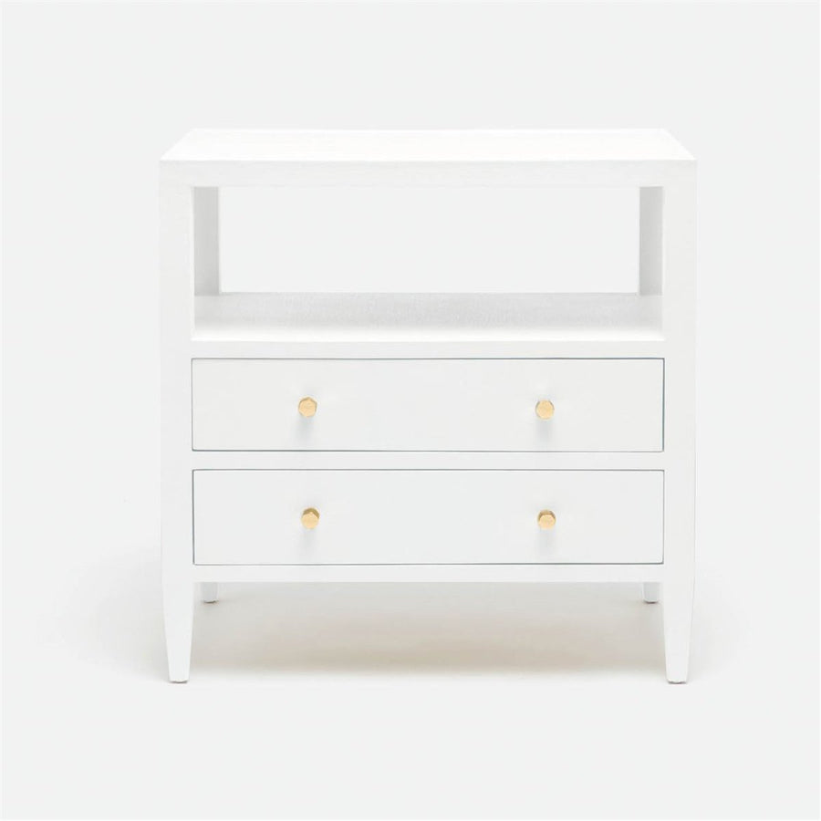 Made Goods Jarin Faux Belgian Linen 2-Drawer Double Nightstand