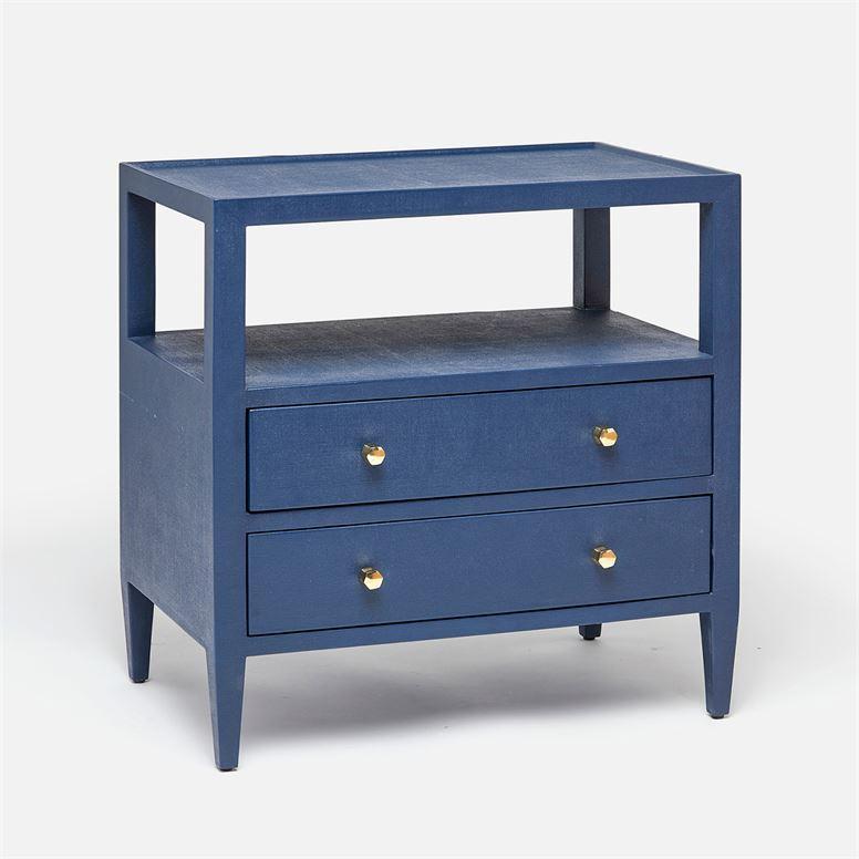 Made Goods Jarin Faux Belgian Linen 2-Drawer Double Nightstand